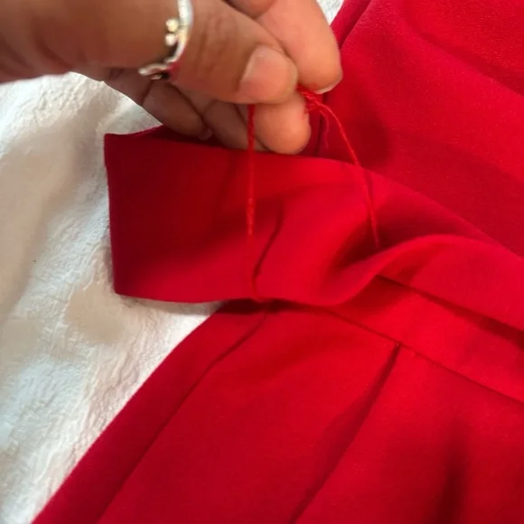 Chic Scarlet Jumpsuit - Picture 7 of 10